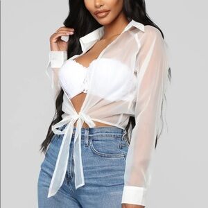 Fashion Nova You’re So Transparent Top